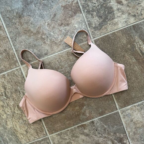Skims Fits Everybody Pushup Demi Bra Ochre Size 42D - Picture 3 of 7